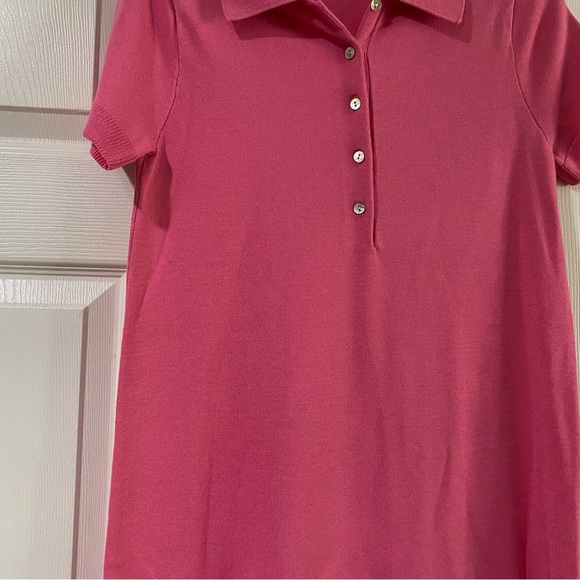 Zara Women's Basic Short Sleeve Short Knit Polo Dress Pink XS‎ - Picture 3 of 9